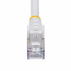 StarTech.com 50ft White CAT8 Ethernet Cable, Snagless RJ45, 25G/40G, 2000MHz, 100W PoE++, S/FTP, 26AWG Pure Bare Copper Wire, LSZH, Shielded Network Patch Cord w/Strain Reliefs, Fluke Channel Tested 065030898553