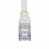 StarTech.com 6ft White CAT8 Ethernet Cable, Snagless RJ45, 25G/40G, 2000MHz, 100W PoE++, S/FTP, 26AWG Pure Bare Copper Wire, LSZH, Shielded Network Patch Cord w/Strain Reliefs, Fluke Channel Tested 065030898522