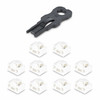 StarTech.com RJ45 Port Locks - 10 Pack with Security Key, Locking RJ45 Port Blocker/Dust Cover, Reusable Ethernet/LAN Port Protector, Snap In RJ45 Dust Blocker for Servers/Switches/Wall Plates 065030901512