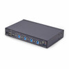 StarTech.com 4-Port KM Switch with Mouse Roaming, USB Switch for Keyboard/Mouse, 3.5mm/USB Audio, Perihperal Sharing for 4 Computers, TAA Compliant 065030902250