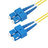 StarTech.com 2m (6.6ft) SC to SC (UPC) OS2 Single Mode Duplex Fiber Optic Cable, 9/125µm, 40G/100G, Bend Insensitive, Low Insertion Loss, LSZH Fiber Patch Cord 065030906579