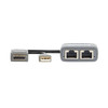 Tripp Lite 2-Port DisplayPort to HDMI over Cat6 Extender Kit, Pigtail Transmitter/2x Receivers, 4K 60 Hz, HDR, 4:4:4, 230 ft. (70.1 m), TAA 037332281289