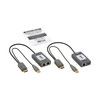 Tripp Lite 1-Port DisplayPort over Cat6 Extender Kit, Pigtail Transmitter/Receiver, 4K 60 Hz, HDR, 4:4:4, 230 ft. (70.1 m), TAA 037332281265