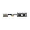 Tripp Lite 2-Port DisplayPort over Cat6 Extender Kit, Pigtail Transmitter/2x Receivers, 4K 60 Hz, HDR, 4:4:4, 230 ft. (70.1 m), TAA 037332281180