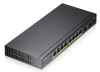 Zyxel GS1100-10HP network switch Unmanaged Gigabit Ethernet (10/100/1000) Power over Ethernet (PoE) 1U Black 760559123444