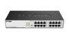 D-Link DGS-1016D network switch Unmanaged Gigabit Ethernet (10/100/1000) 1U Black, Silver