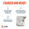POLY Voyager Free 60 UC M White Sand Earbuds +BT700 USB-A Adapter +Basic Charge Case