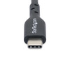 StarTech.com 2m (6ft) USB C Charging Cable, USB-C Cable, USB 2.0 Type-C Laptop Charger Cord, 60W 3A Power Delivery, TPE Jacket, USB-C Data Transfer Cable, M/M