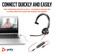 POLY Blackwire 3315 Monaural USB-C Headset +3.5mm Plug +USB-C/A Adapter 8X217AA