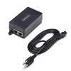 StarTech.com 1-Port Gigabit PoE+ Injector, 10M/100M/1G Ethernet, PoE/PoE+ (802.3af/802.3at), 30W Power Budget, Wall Mountable, Unmanaged Inline Power Over Ethernet AF211C-POE-INJECTOR