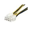 Startech EPS48ADAP 6in 4 to 8 Pin EPS Power with LP4 Cable Adapter-F M Retail