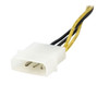 Startech EPS48ADAP 6in 4 to 8 Pin EPS Power with LP4 Cable Adapter-F M Retail