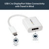StarTech.com USB-C to DisplayPort Adapter - 4K 60Hz - White 98805