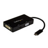 StarTech.com USB-C Multiport Video Adapter - 3-in-1 - 4K 30Hz - Black 98837