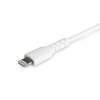 StarTech.com 2m USB C to Lightning Cable - Durable White USB Type C to Lightning Connector Fast Charge & Sync Charging Cord, Rugged w/Aramid Fiber Apple MFI Certified iPhone 11 iPad Air 98880