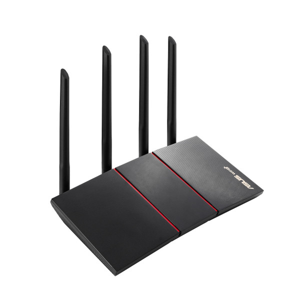 ASUS RT RT-AX55(Black) CA AX1800 Dual Band WiFi 6 802.11ax SP MU-MIMO OFDMA