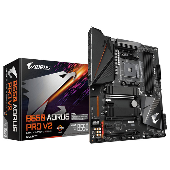 Gigabyte B550 Aorus Pro V2 Motherboard Amd B550 Socket Am4 Atx B550 Aorus Pro V2 889523024089