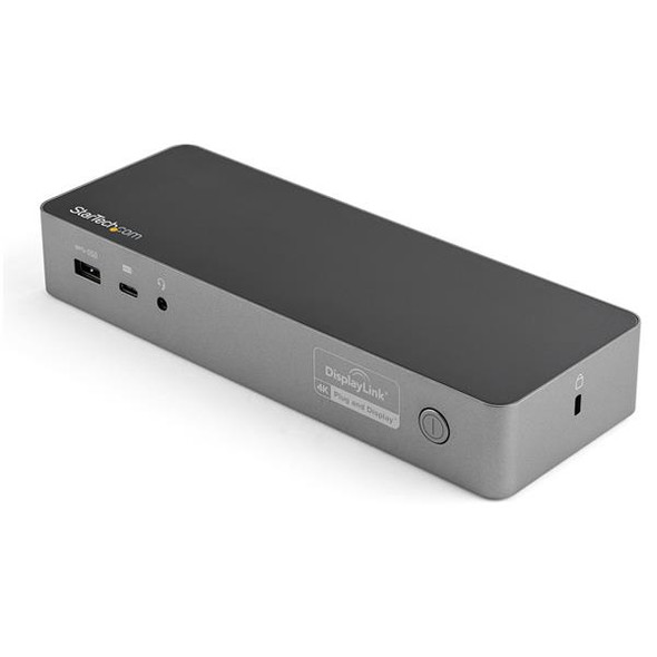 StarTech.com USB-C & USB-A Dock - Hybrid Universal Laptop Docking Station with 100W Power Delivery - Dual Monitor 4K 60Hz HDMI & DisplayPort - 4x USB 3.1 Gen 1 Hub, GbE - Windows & Mac 105478