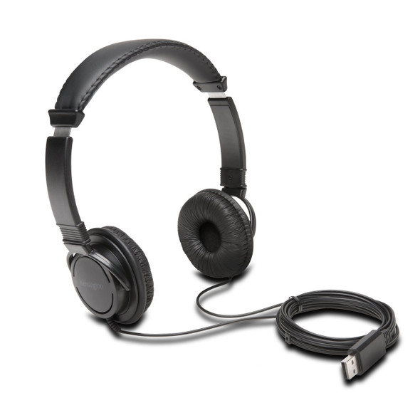 Kensington K97600WW headphones/headset Head-band USB Type-A Black 105562