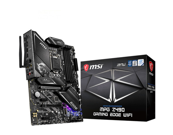 MSI MPG Z490 GAMING EDGE WIFI Motherboard 'ATX, LGA1200, DDR4, LAN, 802.11ax WiFi 6 + Bluetooth 5.1, USB 3.2, Lightning USB, Type C, M.2, RGB, DisplayPort, HDMI, Gen 4 Ready, 10th Gen Intel Core' 105741