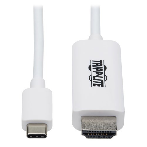Tripp Lite USB-C to HDMI Adapter Cable (M/M), 4K, 4:4:4, Thunderbolt 3 Compatible, White, 0.91 m 105858