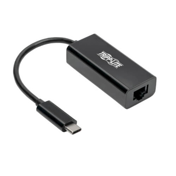 Tripp Lite USB-C to Gigabit Network Adapter with Thunderbolt 3 Compatibility – Black 106561