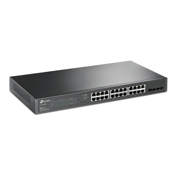 TP-LINK JetStream 28-Port Gigabit Smart PoE Switch with 24-Port PoE+ 106573