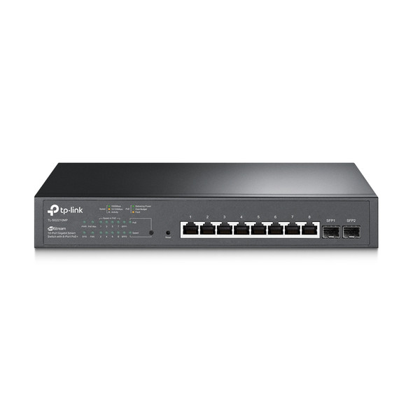 TP-LINK JetStream 10-Port Gigabit Smart PoE Switch with 8-Port PoE+ 106574