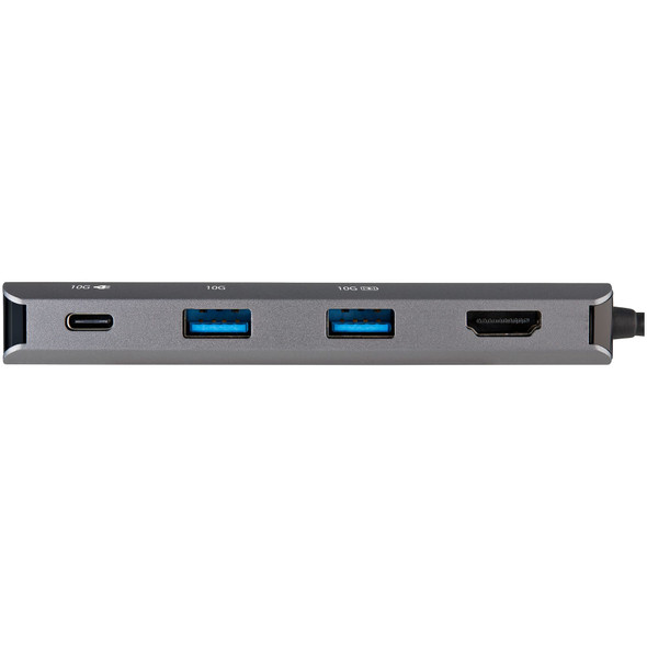 StarTech.com USB C Multiport Adapter - 10Gbps USB Type-C Mini Dock with 4K 30Hz HDMI - 100W Power Delivery Passthrough - 3-Port USB Hub, GbE - USB 3.1/3.2 Gen 2 Laptop Dock - 10" Cable 106587