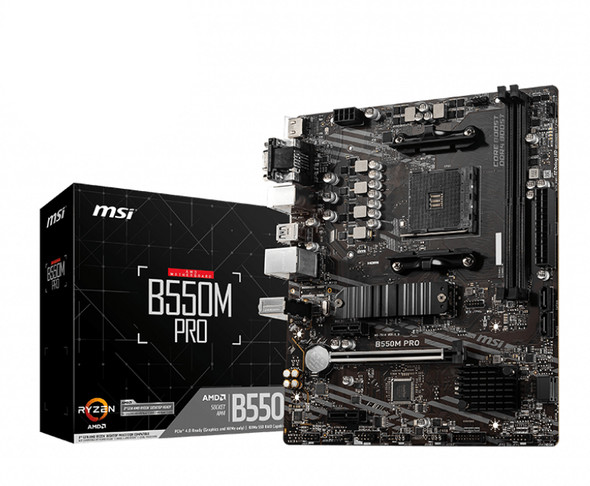 Msi B550M Pro Motherboard Amd B550 Socket Am4 Micro Atx B550Mpro 824142225240