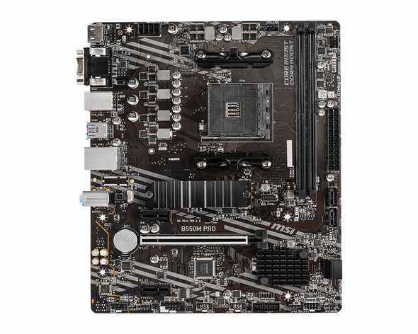 Msi B550M Pro Motherboard Amd B550 Socket Am4 Micro Atx B550Mpro 824142225240