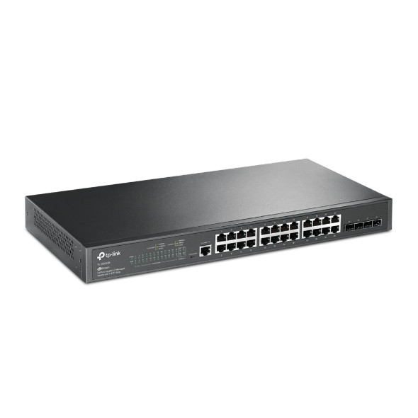 TP-Link SWT TL-SG3428 JetStream 24PT Gigabit L2 Managed Switch w  4 SFP Slots