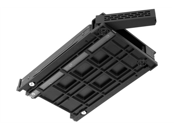 ICY DOCK MB324SP-B 4Bay 2.5 SAS SATA HDD SSD HS Mobile Rack f Single 5.25Bay