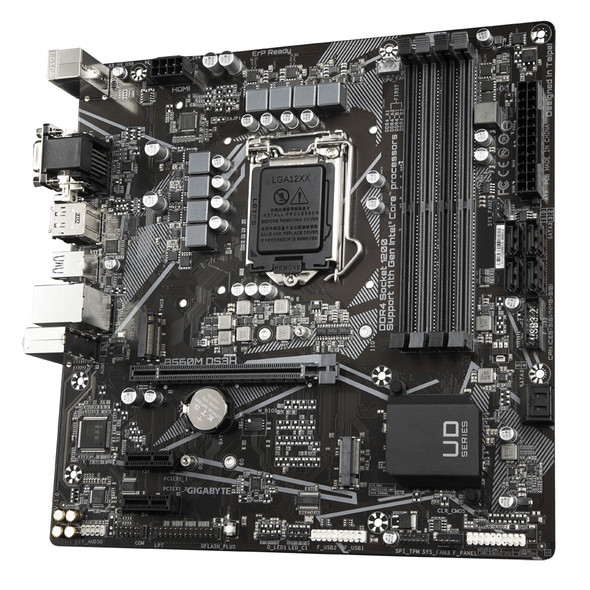 Gigabyte Motherboard B560M DS3H B560 LGA1200 Max.128GB DDR4 PCIE HDMI mATX Retail