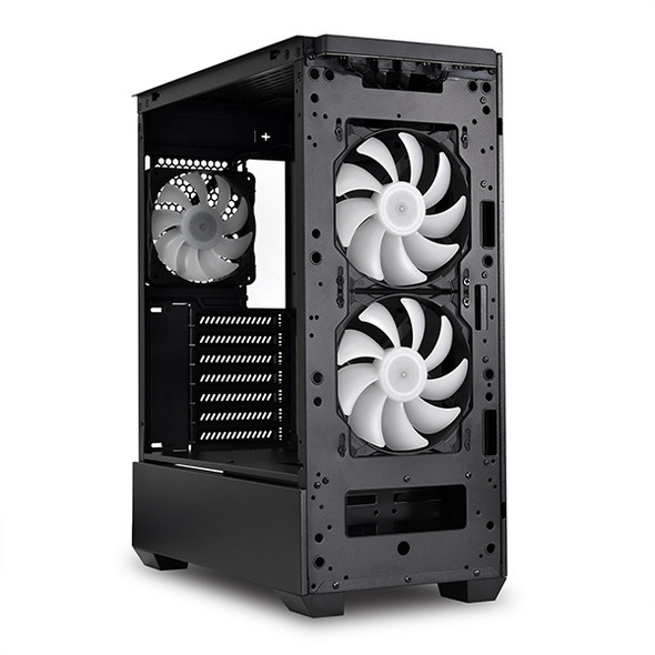 Lian-Li Case LANCOOL 205 MESH BLACK Tower Chassis tempered glass/Steel 2x140mm ARGB PWM Fan Retail