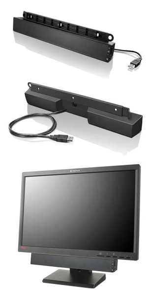 Lenovo USB Soundbar Black 2.0 channels 2.5 W 113735
