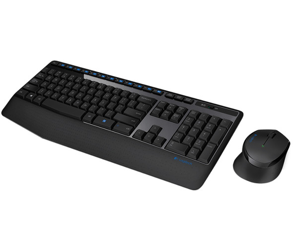 Logitech Combo MK345 keyboard RF Wireless QWERTY Black, Blue 115604