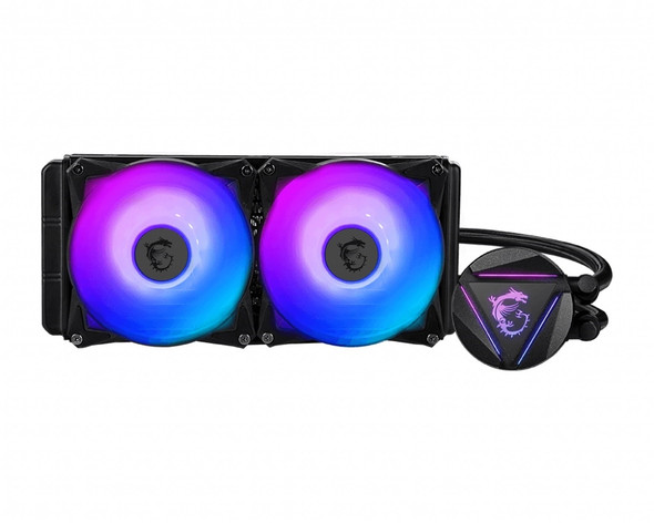MSI Fan CL280R MAG CORELIQUID 280R AIO Liquid CPU Cooler 280mm Radiator 140mm Fan ARGB Retail