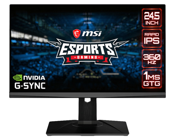 MSI Monitor OCULUXNXG253R Oculux NXG253R 24.5 FHD 1920x1080 16:9 1ms GTG Rapid IPS Retail
