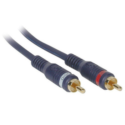 C2G 1.5ft Velocity RCA Type audio cable 0.45 m Blue 40005