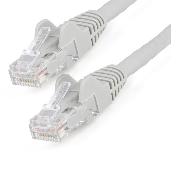 StarTech.com 35ft (10.7m) CAT6 Ethernet Cable - LSZH (Low Smoke Zero Halogen) - 10 Gigabit 650MHz 100W PoE RJ45 UTP Network Patch Cord Snagless with Strain Relief - Gray CAT 6, ETL Verified, 24AWG N6LPATCH35GR