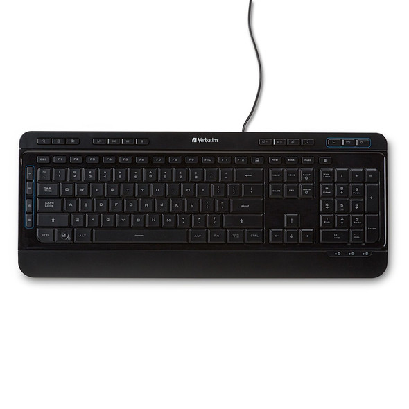 Verbatim Illuminated Wired Keyboard 99789