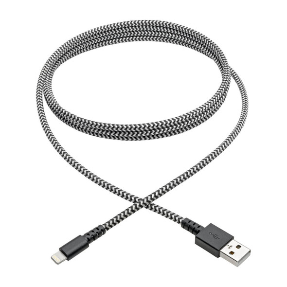 Tripp Lite M100-006-HD lightning cable 1.8 m Black, Metallic M100-006-HD