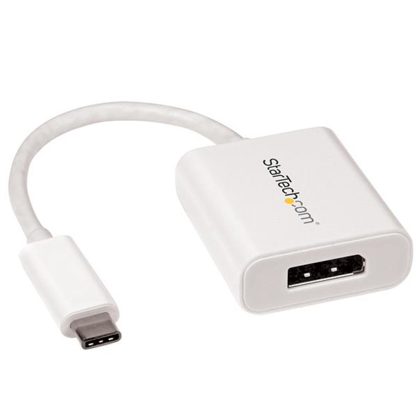 StarTech.com USB-C to DisplayPort Adapter - 4K 60Hz - White CDP2DPW
