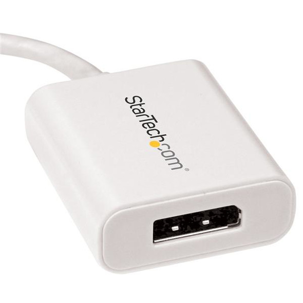 StarTech.com USB-C to DisplayPort Adapter - 4K 60Hz - White CDP2DPW