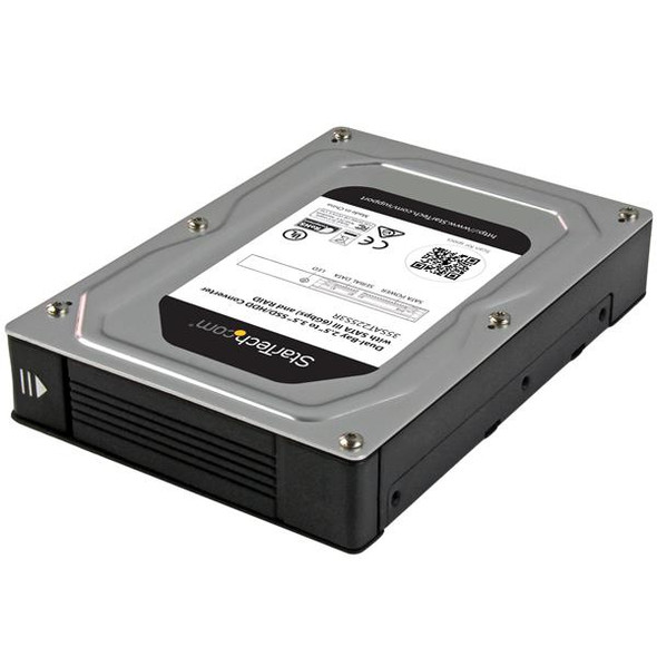 StarTech.com Dual-Bay 2.5” to 3.5” SATA Hard Drive Adapter Enclosure with RAID 35SAT225S3R