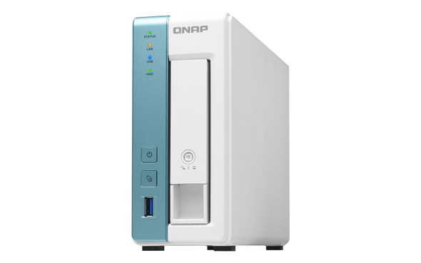 QNAP TS-131K NAS Tower Ethernet LAN Turquoise, White AL214 TS-131K-US