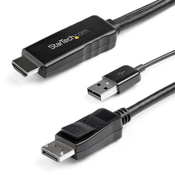 Startech.Com 2 M (6.6 Ft.) Hdmi To Displayport Cable - 4K 30Hz Hd2Dpmm2M