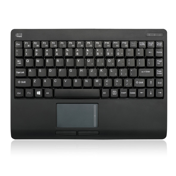 Adesso Wireless Mini Touchpad Keyboard WKB-4110UB