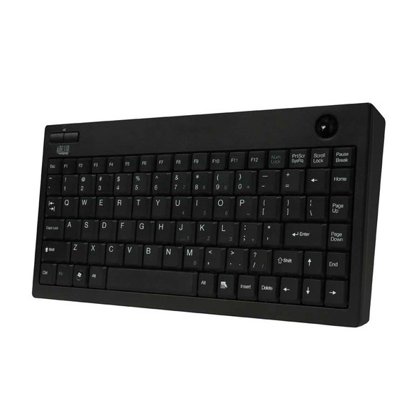 Adesso EasyTrack 3100 - Wireless Mini Trackball Keyboard WKB-3100UB